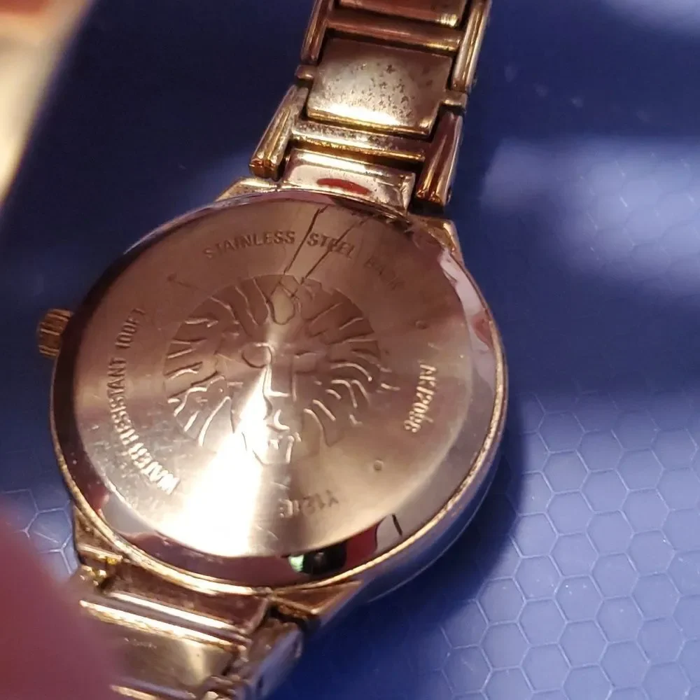 Anne Klein Womens Champagne Dial Gold Tone Metal Bracelet‎ Watch AK/2098